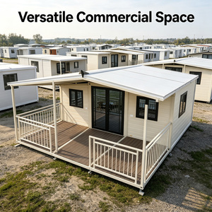 Casa Contenedor Expandible de 20 pies con Diseño de Techo Inclinado Moderno, <span class=keywords><strong>Exterior</strong></span> con Acabado de Madera y Vidrio Panorámico para Glamping de Lujo - Product Image 3