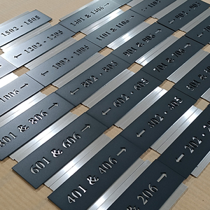Personalised Custom Hollow House Room <b>Door</b> Sign House Numbers Metal <b>Door</b> Number Sign <b>Plate</b> Hotel Room Number Signage - Product Image 1