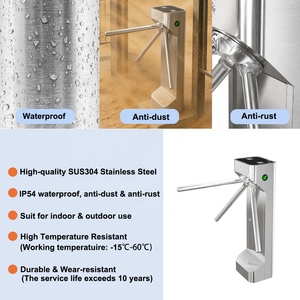 Torniquete Trípode, Puerta de Seguridad, Sistema de Control de Acceso, Máquina de Control de Entrada y Salida, Torniquete Trípode para Hotel y Gimnasio - Product Image 5