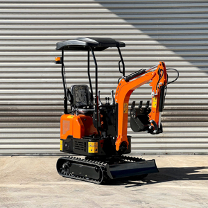 Mini Excavadora hidráulica de alta calidad, excavadora sobre orugas agrícola de 1,2 toneladas, maquinaria de movimiento de tierras, miniexcavadora - Product Image 1