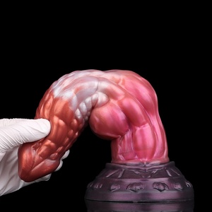 YOCY 9.76" Dragon Knot <b>Dildo</b> Fantasy Liquid Silicone Anal <b>Dildos</b> With Strong Suction Cup Thick Knotted Butt Plug for Women Men - Product Image 6