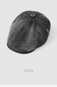 Casquette de vélo tendance unisexe homme femme, béret <span class=keywords><strong>vintage</strong></span> d'extérieur, chapeau de cowboy - Product Image 6