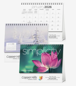 Calendriers de bureau publicitaires personnalisés avec logo 2026 – Cadeau promotionnel en gros pour entreprises – 12 mois, reliure spirale, feuilles détachables - Product Image 2