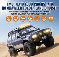 Pour LC80 PRO V2 FCX10 1/10 4WD, camion RC tout-terrain à moteur brossé, RTR, lumières LED, haute vitesse 22 km/h, portée 150 m