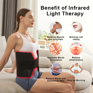 Ceinture <span class=keywords><strong>de</strong></span> luminothérapie rouge portable pour les jambes/bras, soulagement des douleurs musculaires, 250 LED, double longueur d'onde (660nm/850nm), <span class=keywords><strong>beauté</strong></span> à domicile - Product Image 5