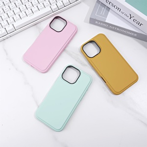 Prix d'usine, étui <span class=keywords><strong>de</strong></span> téléphone en cuir TPU coloré 2 en 1 avec pastille PC en flanelle Gamuza pour iPhone Samsung Huawei Redmi - Product Image 2