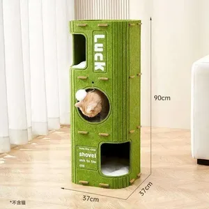 Tiragraffi per Gatti in Plastica con Design a Strati Multipli a Forma di Albero, Adatto a Tutte le Stagioni, per Più Gatti - Product Image 1