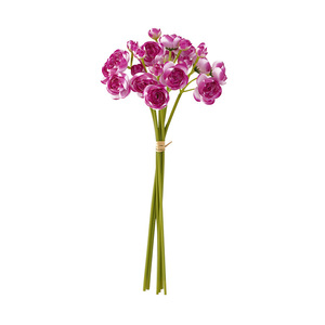<b>Artificial</b> Mini Camellia <b>Bouquet</b> 6 Heads Silk Flower High Simulation Rustic Home Decor Wedding Props - Product Image 5
