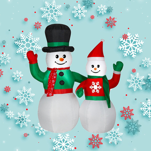 BS-b 180cm <strong>Inflatable</strong> Christmas Snowman Christmas <strong>Garden</strong> <strong>Inflatable</strong> Products Lights <strong>Inflatable</strong> Toys Christmas Festive Atmosphere - Product Image 5