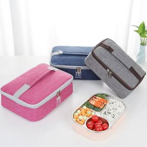 Square Fashion Thermal <b>Lunch</b> Bag Portable Leak Proof Picnic Food Carrier <b>Insulated</b> Cooler Bento <b>Box</b> Bags for Adults Children - Product Image 2