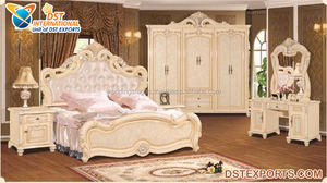 Conjunto de muebles de dormitorio de estilo europeo, cama de madera de teca con mesitas de noche, diseño moderno, muebles para el hogar - Product Image 6