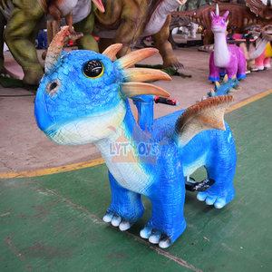 Cheval mécanique marche Animal Ride Mall dinosaure <span class=keywords><strong>carnaval</strong></span> monte des animaux en peluche monter sur scooter électrique - Product Image 2