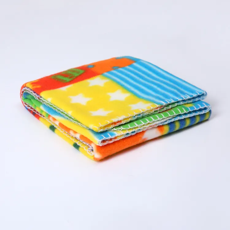 100% Polyester Printed Fleece Small Size Baby Special Cute Stitching Craft Blanket