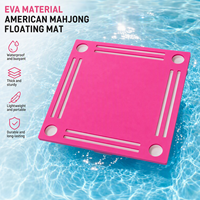 Tapis flottant Mahjong américain 31,5 pouces en mousse EVA couleur macaron antidérapant imperméable pliable écologique portable - Entrepôt américain