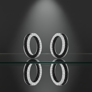 Boucles d'oreilles solitaires en onyx noir naturel et moissanite |   Argent sterling |   Pierre facettée de 1 mm |   Design minimaliste |   pour - Product Image 5