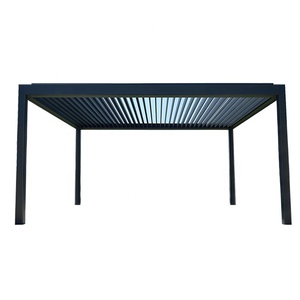 Pérgola Bioclimática Moderna para Exteriores de Fábrica OEM, <span class=keywords><strong>3x3</strong></span>, 3x4, 4x4, 6x4 m, Pérgola de Aluminio con Rejillas - Product Image 1