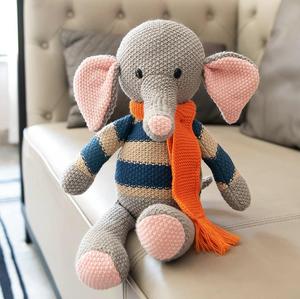 Sợi bông Crochet đồ chơi dệt kim Bunny Amigurumi Thỏ Gấu sang trọng Thú nhồi bông Đồ chơi bé đồng hành búp bê - Product Image 6