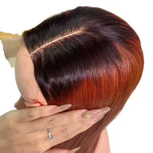 Knochen gerade vietnamesische Perücken braun volle Haarverlängerungen super doppelt gezogene Bündel super unverarbeitetes jungfräuliches menschliches Haar