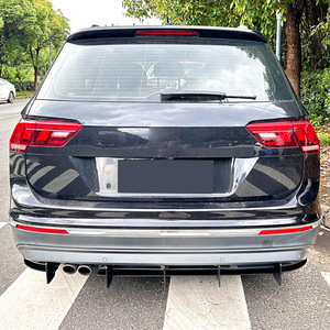 สปอยเลอร์หลังยาว Volkswagen Tiguan Mk2 สีดำเงา วัสดุ PP ชิ้นส่วนตกแต่งดิฟฟิวเซอร์ท้ายรถ - Product Image 2