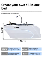 Fauteuil de lavage électrique MOOLIN avec circulation d'eau pour massage et soin capillaire, mobilier de salon de beauté