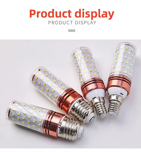 12 Wát tiết kiệm năng lượng độ sáng cao LED Chandelier 60D hai màu ngô đèn cho trang trí trong nhà hiệu suất cao nến đèn - Product Image 6