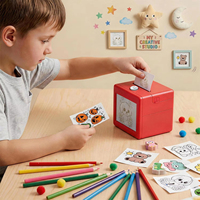 Impresora de Fotos Instantánea Mini AI para Niños Jumon, Caja Roja, Inalámbrica, Portátil, Admite Impresión de Video, Pantalla HD de 2.8 Pulgadas, Batería de 1200 mAh, 6