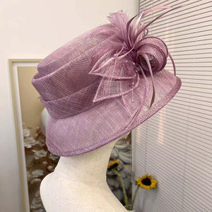 Chapeaux de cérémonie, chapeaux de fête du thé, chapeaux Kentucky Derby, fascinateurs, chapeaux <span class=keywords><strong>courts</strong></span> en sinamay <span class=keywords><strong>pour</strong></span> femme - Product Image 3