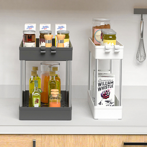 Organizador de Gabinete Deslizable de 2 Niveles para Debajo del Fregadero, Cesta de Almacenamiento para Cocina con Organizador Deslizable - Product Image 4