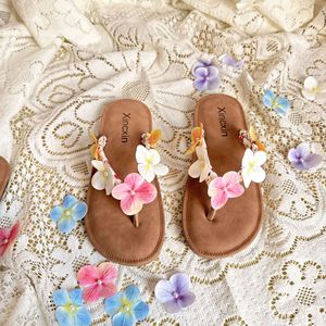 Sandalias de Plataforma con Pedrería para Mujer, Estilo Verano, Nuevas, con Tacón de Cuña, Antideslizantes, para Playa - Product Image 3