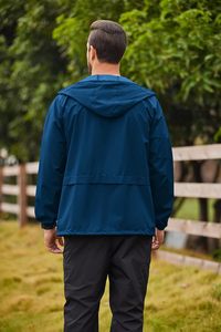 Chaqueta Impermeable y Cortavientos Ligera para Hombre, con Cuello Alto, Plegable, para Viajes, Senderismo, <span class=keywords><strong>Ciclismo</strong></span>, <span class=keywords><strong>Invierno</strong></span> - Product Image 5