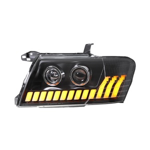 For 04-11 Pajero V73 <b>Headlight</b> Assembly V77 Modified 12V 50W <b>LED</b> Daytime Running Light Flowing Lens 12v <b>LED</b> <b>Headlights</b> for 04-11 - Product Image 5