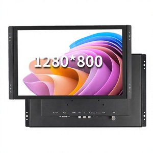 Monitor touch screen industriale da 14 pollici con telaio aperto, display widescreen 1280 x 800, montaggio a parete, monitor CCTV, HDMI, BNC, AV, USB - Product Image 3