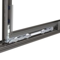 Système de porte coulissante en aluminium à économie d'énergie CMECH, accessoires haut de gamme, multi-rails, verre à faible émissivité à l'argon pour bâtiments durables