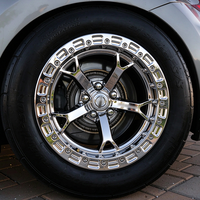 Jantes forgées Nismo V1 Style Custom Beadlock 5x114.3 à cinq branches triple chrome en alliage pour voiture de tourisme 370Z G37 Q50