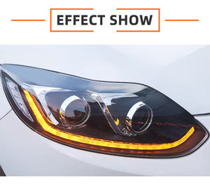 MJ per Ford Focus MK3 2012 2013 2014 faro a LED modificato accessori per auto faro anteriore DRL luce anteriore Haed proiettore - Product Image 3