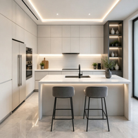 Fabricant d'armoires de cuisine, meubles de cuisine sur mesure, armoires modernes, production en gros OEM pour les marchés mondiaux