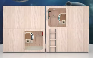 WE Brand Youth Hostel Sleep Pod Capsule Hotel Sleep Box <span class=keywords><strong>Lit</strong></span> pour la maison Lits confortables pour dormir pour la maison et les voyages - Product Image 3