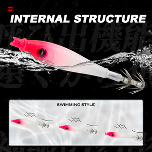 Nouvelle Offre en Gros : Leurres Souples Calmar et Pieuvre 75mm 3.5g pour Thon et Crevettes – Leurres de Pêche Coulants - Product Image 3