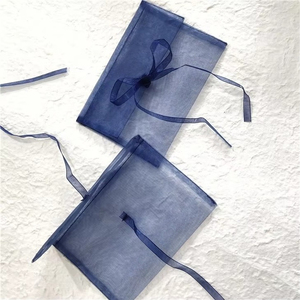 Factory Sale Custom Logo Printed Organza Pouch New Customized Organza Envelope Package <b>Clothes</b> Pouch Low Price - Product Image 4