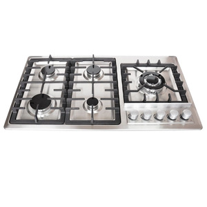 Kitchen <strong>Gas</strong> Stove with 5 Stainless Steel Burners Built in Design Includes Burner <strong>Covers</strong> and Safety Protection Device - Product Image 2