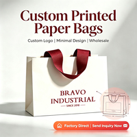 Sacs shopping en papier personnalisés en gros, sacs cadeaux en papier écologiques réutilisables de luxe avec logo personnalisé pour l'emballage de détail