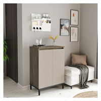 Meuble à chaussures en bois de luxe moderne pour salon, rangement domestique, vente en gros