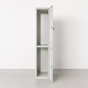 Portable Metal Clothes Cabinet Office Changing Room 2 Tier Iron Steel School Lockers for Storage - Product Image 3