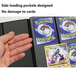 Carpeta de tarjetas de álbum de colección de tarjetas coleccionables de cuero Pu con cremallera de 4 bolsillos para Álbum de tarjetas Yugioh Poke Mon Toploader - Product Image 5