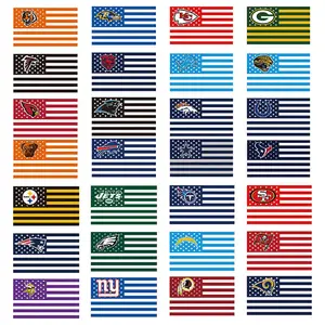 Nfl Hochwertige Hot Selling mit benutzer definierten bunten Fabrik Produkt nfl Flagge Rugby-Flagge