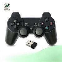 Manette de jeu USB sans fil 2.4G, manettes de jeu pour deux joueurs, télécommande de jeu pour PC, PS3, PS2, Android TV, manette de jeu