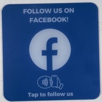 Tarjeta de Acrílico NFC con Chip RFID de 13.56MHz, Programable con URL, Resistente al Agua, con Soporte y Adhesivo, para Reseñas de Google y Redes Sociales