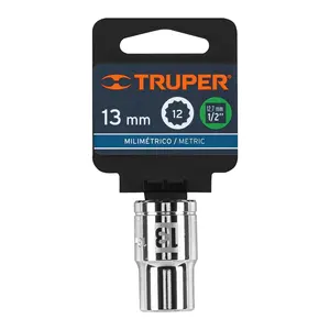 BOX 6 Douille 13 mm, 12 points, entraînement 1/2 po, TRUPER - Product Image 4