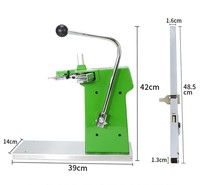 Machine à corder les ongles en aluminium avec tondeuse pour supermarché Nouvelle machine à sceller les sacs en maille de nylon manuelle d'emballage vertical