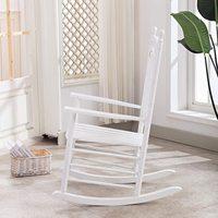 Chaise à bascule en bois pour porche, blanc, extérieur, élégant, pour l'intérieur, nouveauté